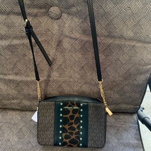 Michael Kors Leopard Crossbody Purse